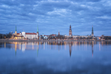 Fototapeta premium Cityscape of Riga, Latvia