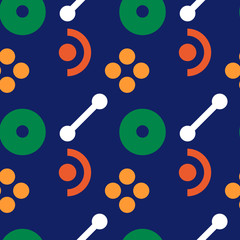 Music and dance seamless pattern. Suitable for screen, print and other media.