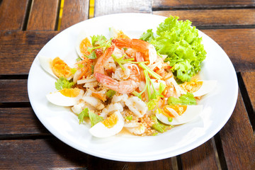 spicy seafood Thai-style salad