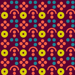 Berry farm symmetry seamless pattern. Suitable for screen, print and other media.