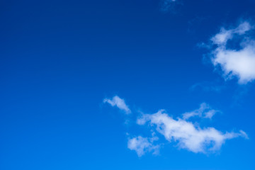 clear blue sky with cloudy background