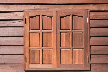 vintage wood window texture style on wood wall house
