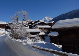 Geschinen, Vallée de Conches, Goms, Valais, Suisse