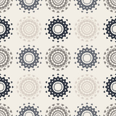 Circle symmetry different seamless pattern. Suitable for screen, print and other media.