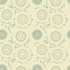 Fototapeta premium Path of endeavour seamless pattern. Suitable for screen, print and other media.