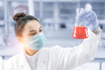 Female scientist working in the CDC laboratory