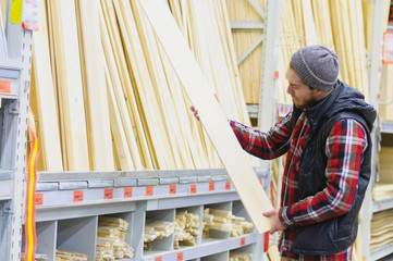 Man in a hardware store