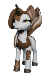 lovely unicorn cartoon © DM7