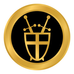 Shield and swords button.