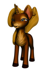 lovely unicorn cartoon © DM7
