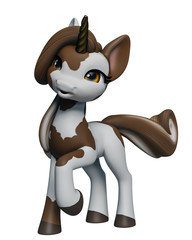 lovely unicorn cartoon © DM7