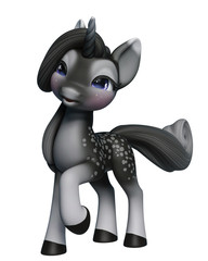 lovely unicorn cartoon © DM7