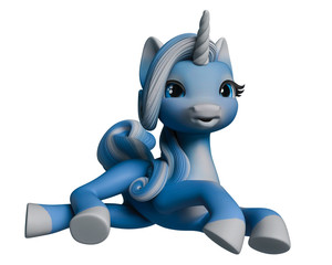 lovely unicorn cartoon © DM7