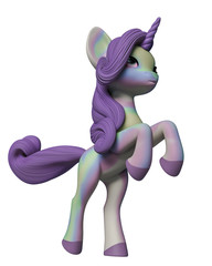 lovely unicorn cartoon © DM7