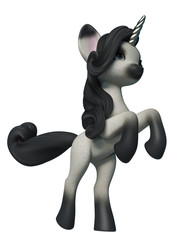 lovely unicorn cartoon © DM7