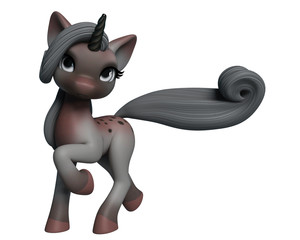 lovely unicorn cartoon © DM7