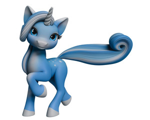 lovely unicorn cartoon © DM7