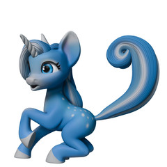lovely unicorn cartoon © DM7