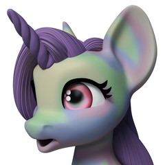 lovely unicorn cartoon © DM7
