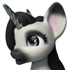 lovely unicorn cartoon © DM7