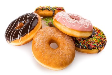 Sweet colorful donuts