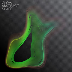 Abstract glow plasma shape