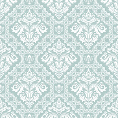 Damask classic pattern. Seamless abstract background with repeating elements. Orient background