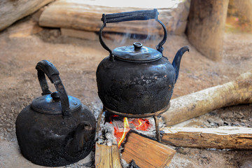 Old Kettle Morning Coffee Lifestyle. at Baan Mae Klang Luang Homestay Inthanon Thiland