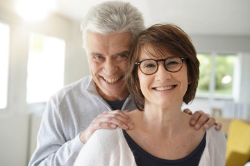 Portrait of happy senior couple