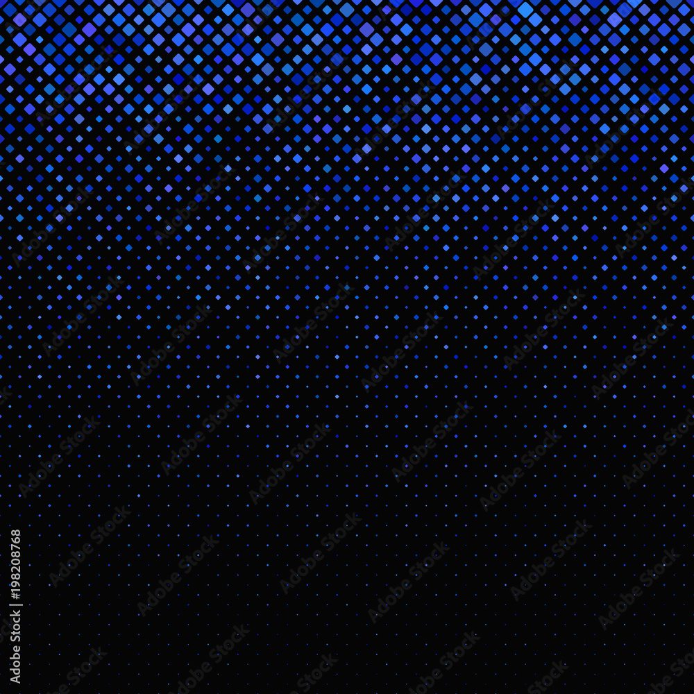 Poster abstract geometric diagonal square pattern background - vector design from squares in varying sizes