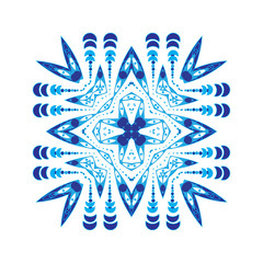 Blue Vector Mandala
