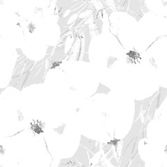 Watercolor Seamless Floral Pattern. Trendy Floral Background for Textile Print, Invitation Background, Wallpaper design, Fabric Print, Wedding Card. Hand Drawn Watercolor Illustration.