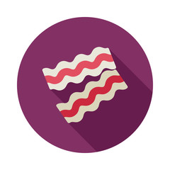 Bacon pieces vector icon