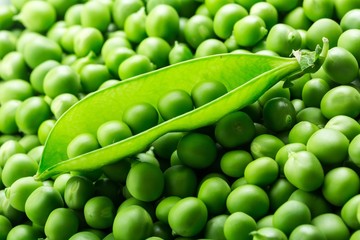 Green fresh peas