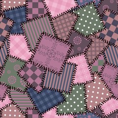 seamless patchwork background 