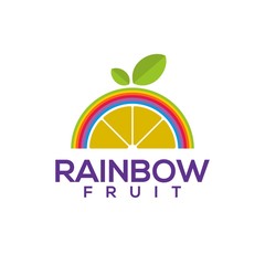 Rainbow logo vector illustration