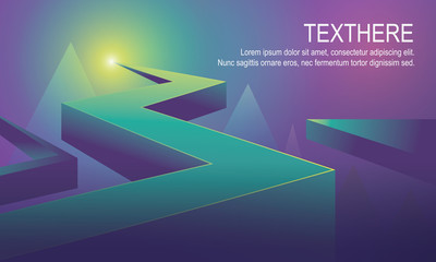 3d bright blue vivid background vector illustration