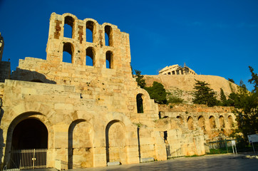 Fototapeta premium herodeion parthenon athens greece
