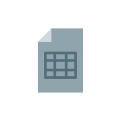 file sheet flat vector icon. Modern simple isolated sign. Pixel perfect vector  illustration for logo, website, mobile app and other designs