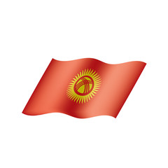 kirghizia flag, vector illustration
