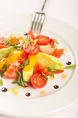 Fresh spring salad with vegetable
