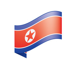 North Korea flag, vector illustration