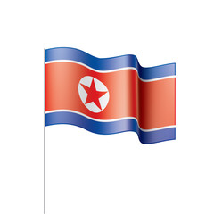 North Korea flag, vector illustration