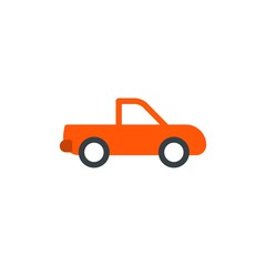 pick up truck, delivery truck flat vector icon. Modern simple isolated sign. Pixel perfect vector  illustration for logo, website, mobile app and other designs