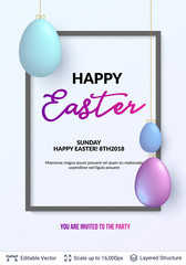 Easter background template.