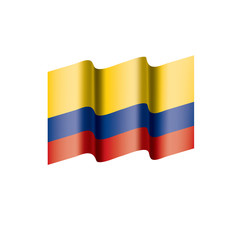 Colombia flag, vector illustration