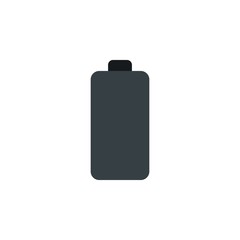 empty battery, no charge flat vector icon. Modern simple isolated sign. Pixel perfect vector  illustration for logo, website, mobile app and other designs