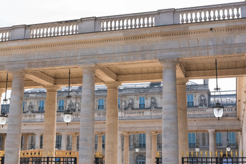 Paris, the Palais Royal, beautiful public monument in the capital

