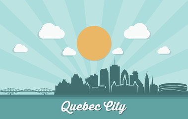 Quebec city skyline - Canada