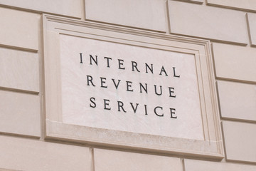 Internal Revenue Serice Sign - obrazy, fototapety, plakaty